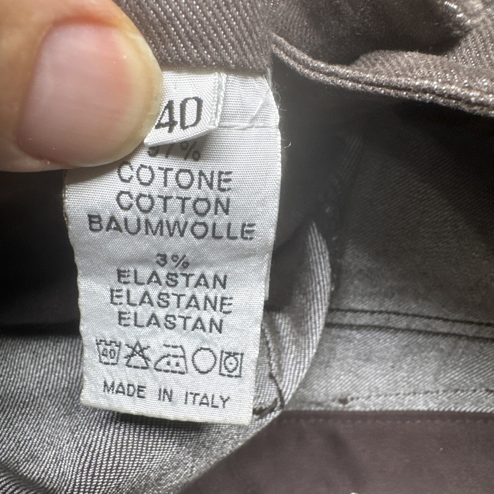 Kiton Womens Chocolate Brown Stretch Jeans Made in Italy IT 40 / US 4-6 Designer - Picture 9 of 11